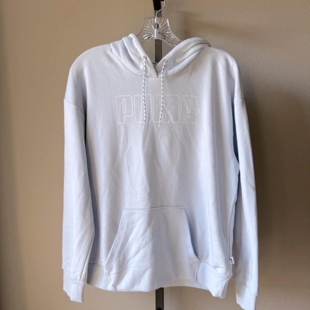NWT PUMA women’s light blue lightweight hoodie